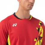 Yonex Men's Crew Neck Slim Fit T-Shirt 10442 Tornado Red
